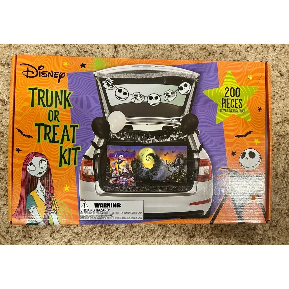 Disney Nightmare Before Christmas Halloween Trunk Or Treat Kit 200 Pieces Sealed